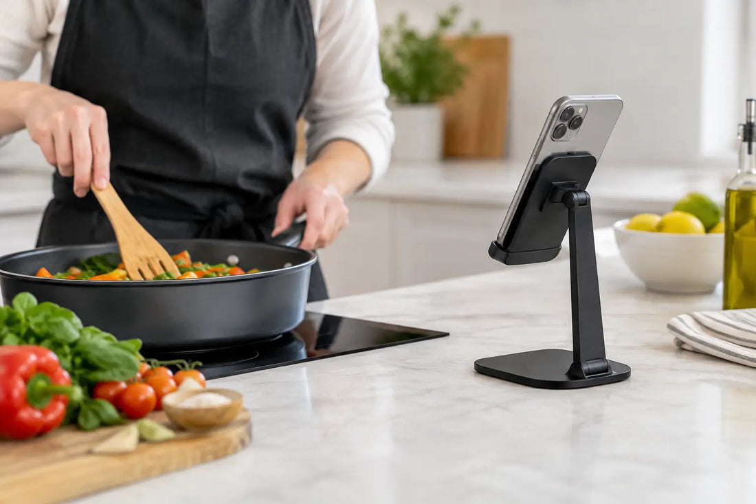 Phone Stand for Cooking Recipes That Stays Put